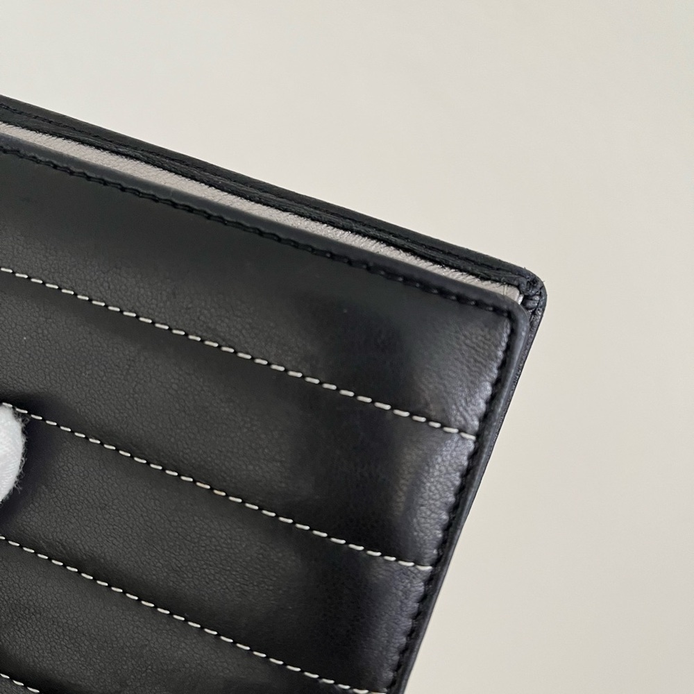 Chanel Mademoiselle black lamb skin quilted wallet - Picture 6 of 15